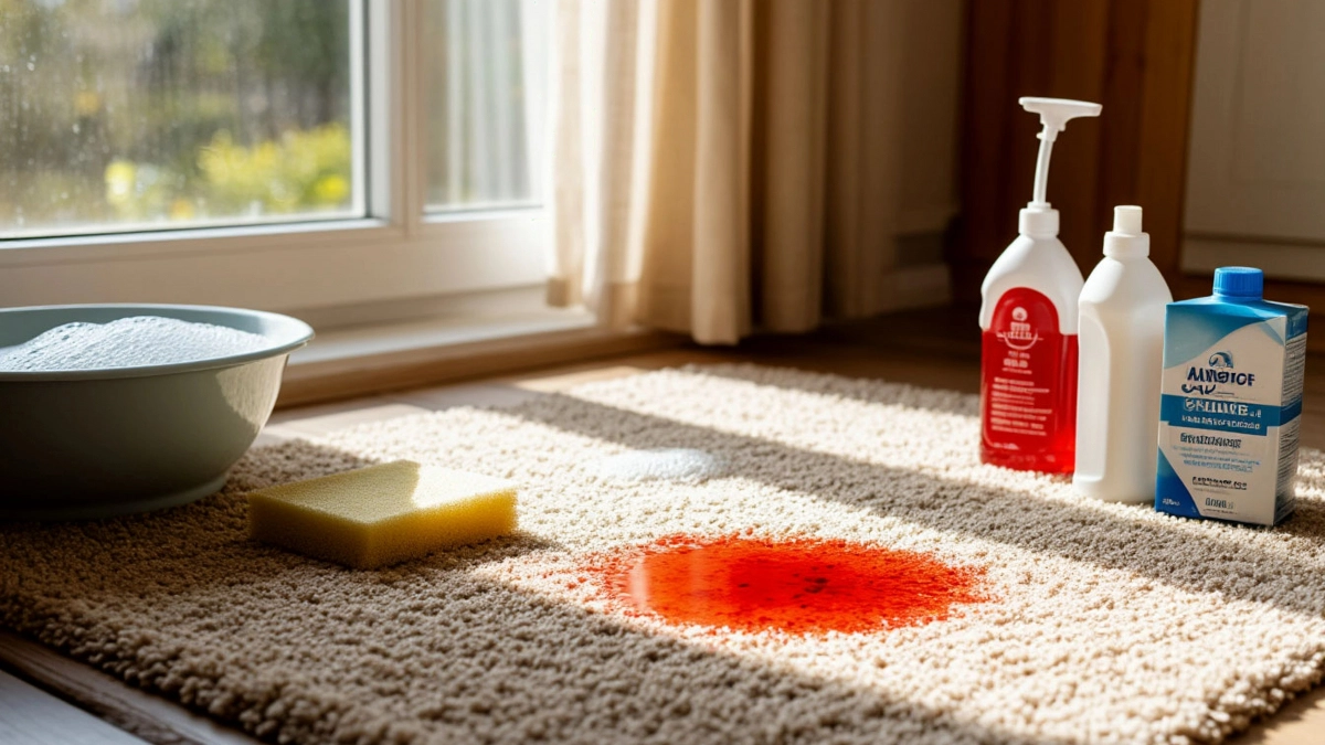 Две ложки на губку - и на пятно: Чищу ковёр за "3 копейки" - круче, чем в химчистке