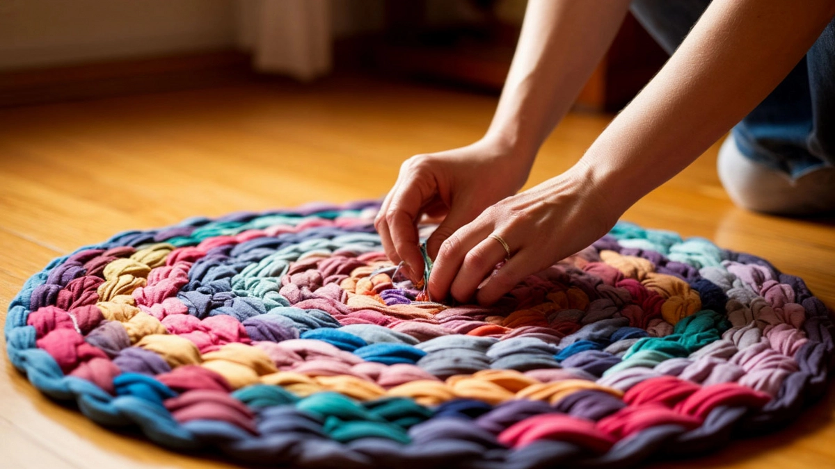 Коврики из старых вещей своими руками: техника плетения косичек, знакомая каждой с детства