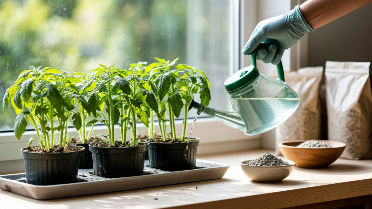 1 ложка на 1 литр — и рассада будет крепче баобаба: мощная и коренастая