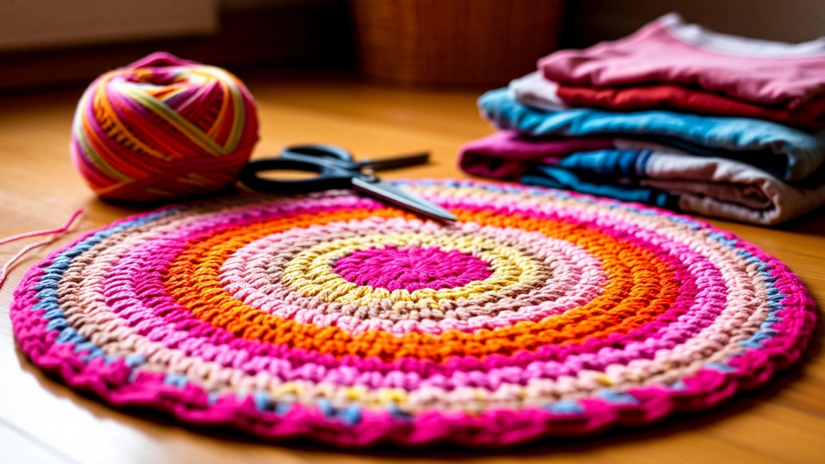 Старые тряпки и веревки берегу как зеницу ока — делаю коврики: плести проще косичек, а на выходе — красота