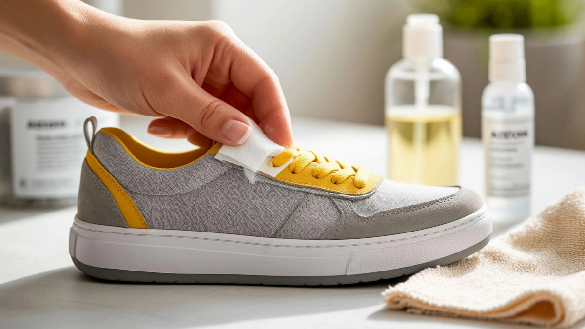 3 капли на ватный диск — и тру подошву до блеска: кроссовки блестят как новые из магазина