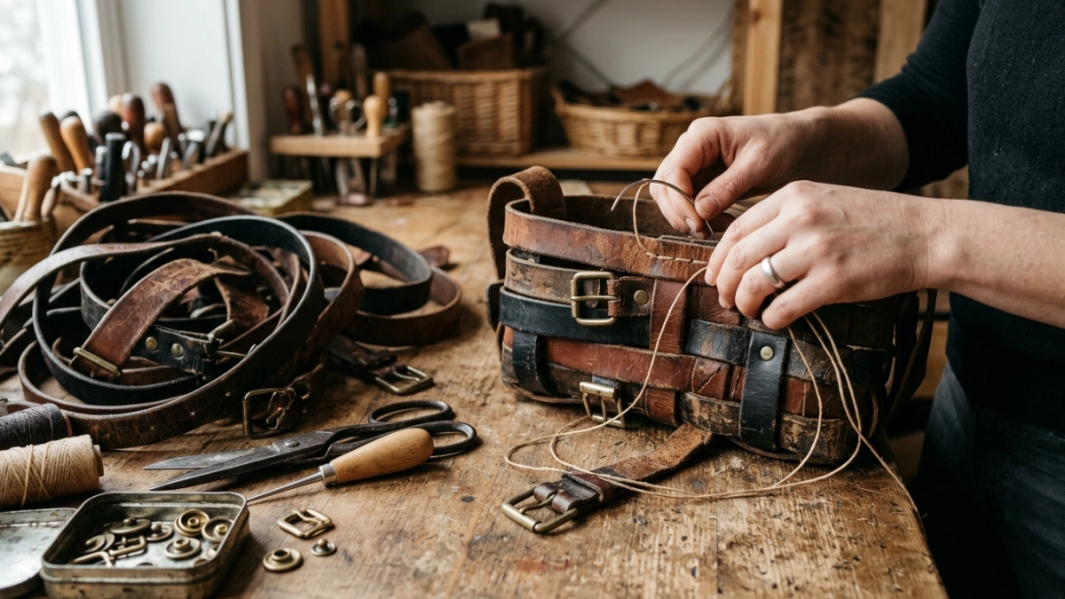 Старые ремни больше не выбрасываю: превращаю их в 7 полезных вещей для дома и дачи