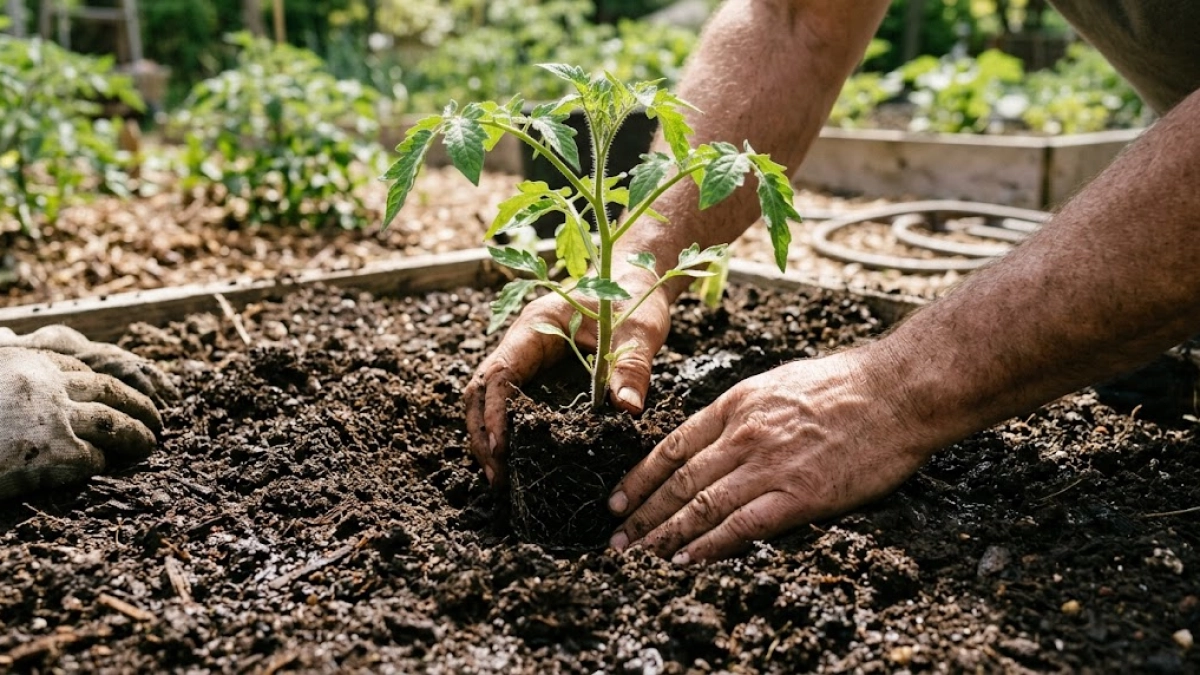 Кладу в лунку при посадке томатов 3 добавки — пятый год подряд собираю урожай без потерь