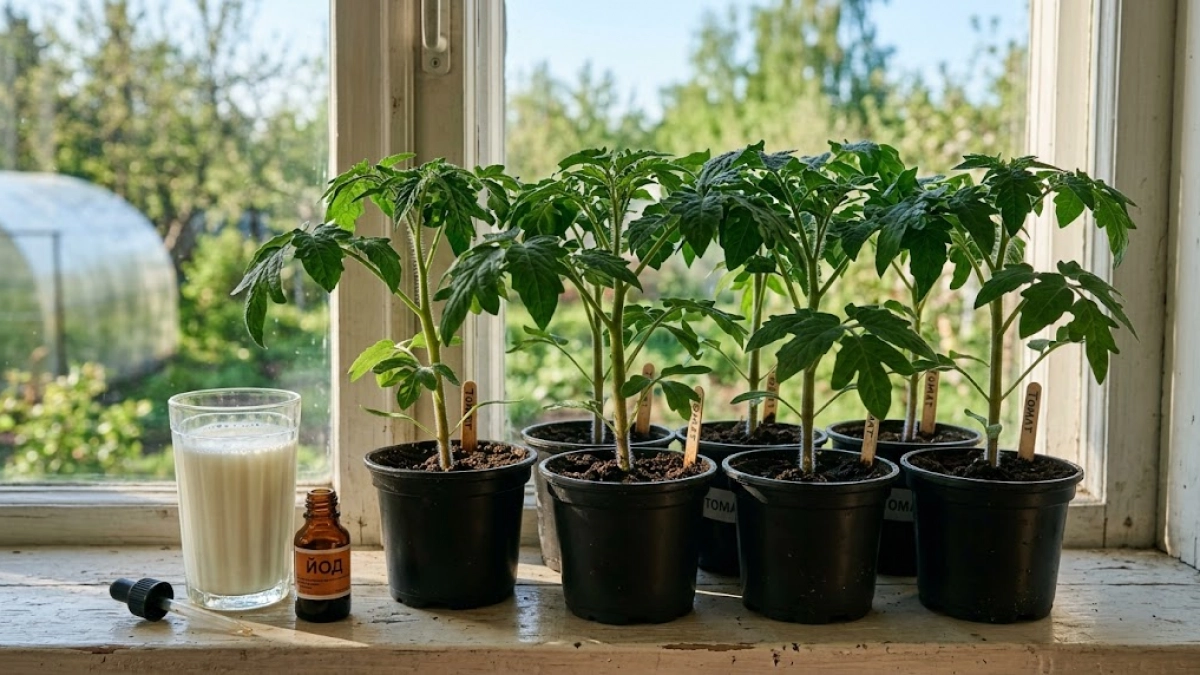 Лью весь апрель под томаты и перцы: толстые стебли и мощные корни — делюсь натуральной подкормкой