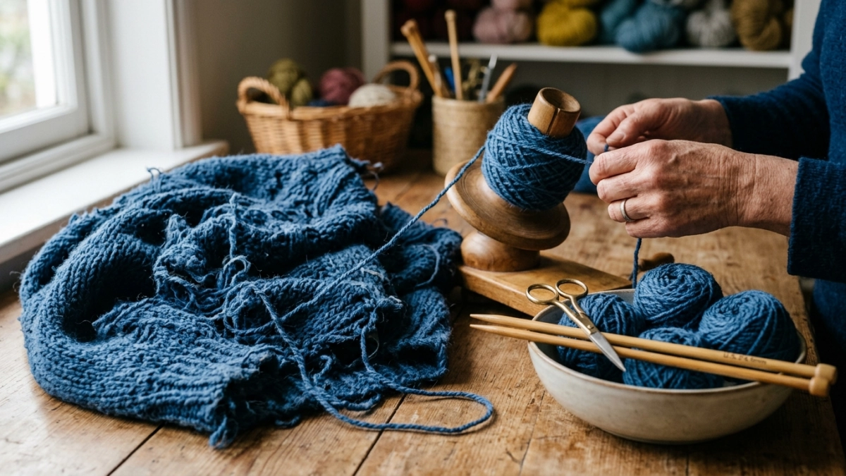 Старые вязаные вещи распускаю на пряжу: 11 новых вещей из старого трикотажа — выгода и забота о природе