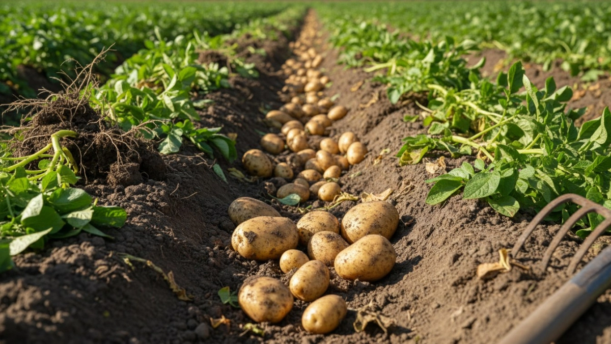 Капаю 4 капли в лунку при посадке — и картошка выскакивает из земли гроздьями: клубни ровные, крупные, как куриное яйцо, без проволочника