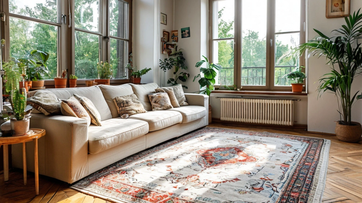 Больше не вытаскиваю ковер на улицу и не заливаю его водой, а посыпаю содой и солью — рабочий метод их старого советского журнала