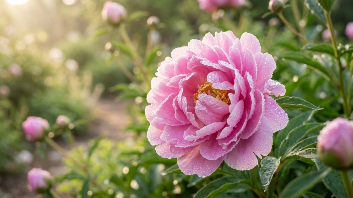 Сыплем 2 горсти гранул под куст — и пионы выдают сотни цветов: цветы размером с мяч