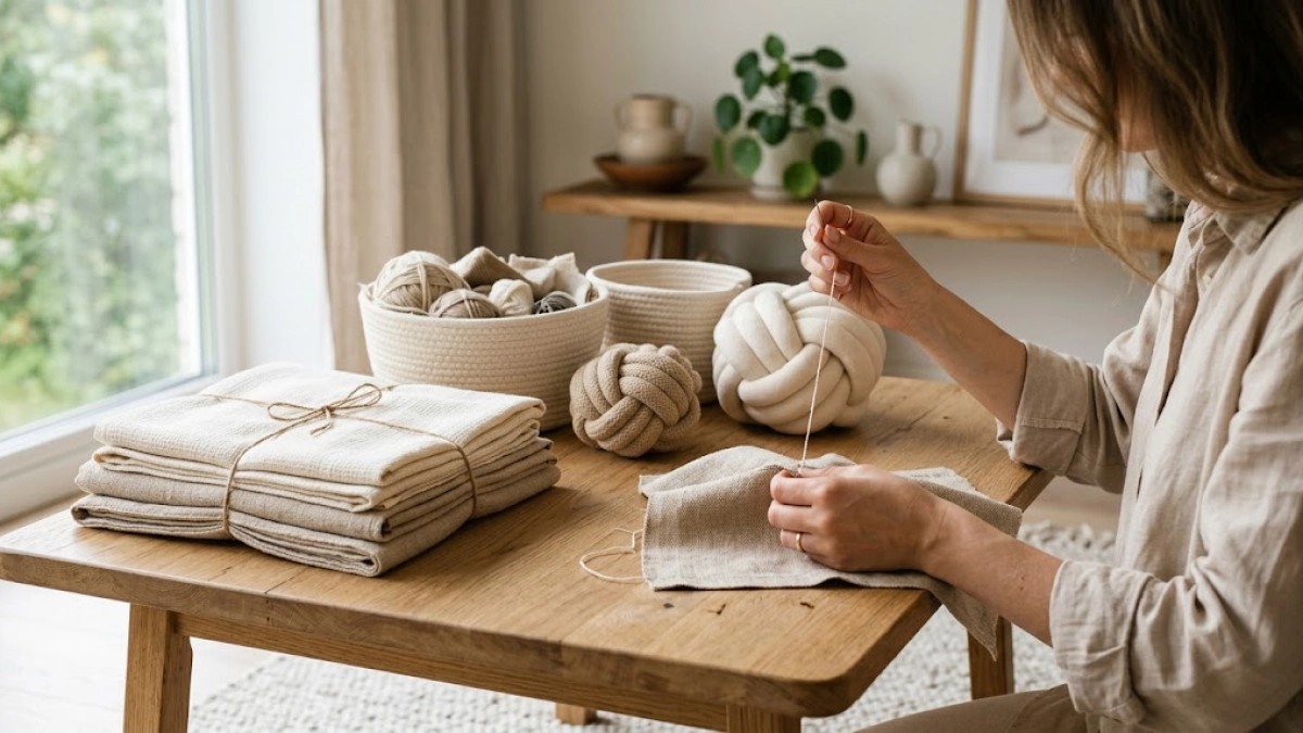 Старые простыни и пододеяльники не выбрасываю: 8 идей для уютных мелочей — даже без швейной машинки и выкроек