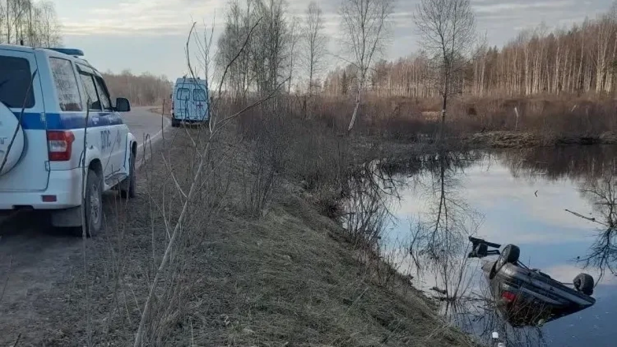 17-летний водитель погиб после съезда автомобиля в воду в Иркутской области