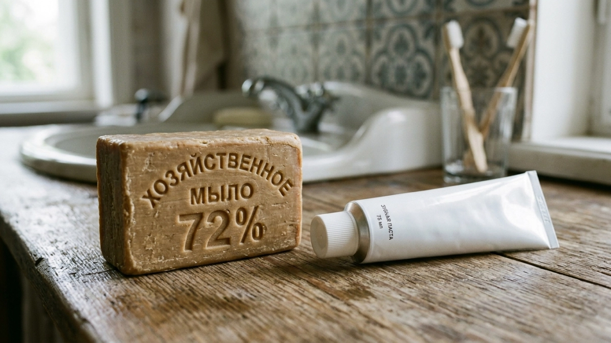 Смешиваю хозяйственное мыло с зубной пастой — и в доме безупречная чистота: опытные хозяйки давно так делают