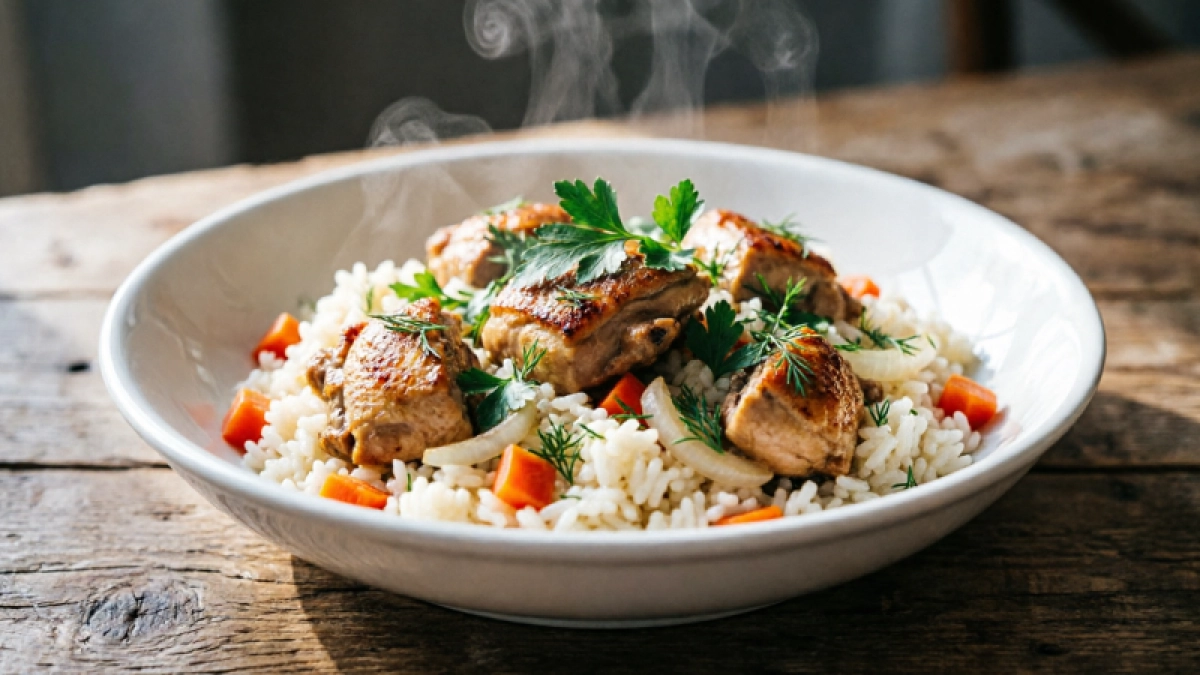 Этот рис ты будешь вспоминать еще неделю (вкуснее мяса). Сочетание, ради которого стоит запачкать противень...