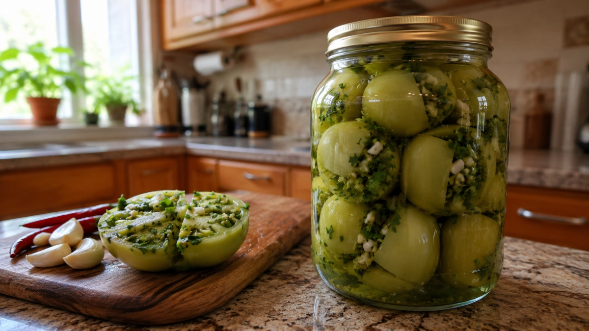 Сочный хруст в каждой дольке: готовим вкуснейшие грузинские фаршированные помидоры — хрустят даже спустя месяцы