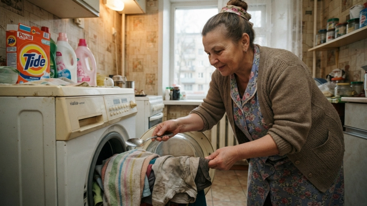 Перед стиркой всегда кладу ложку в барабан: полотенца снова белоснежные, будто только из магазина