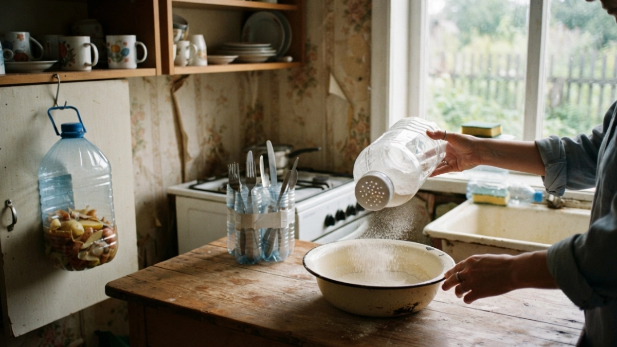 Беру пластиковую бутылку и дырявлю крышку: копеечная самоделка на всё лето — дёшево, сердито и удобно