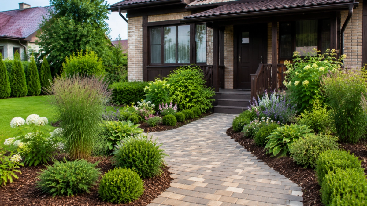 Любители не знают всего 1 принцип, которым пользуются профи: как сделать красивый палисадник перед домом своими руками