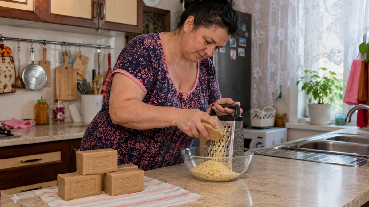 Хозяйственное мыло беру по 3 бруска: 8 применений в доме — один кусок заменяет половину шкафа с химией