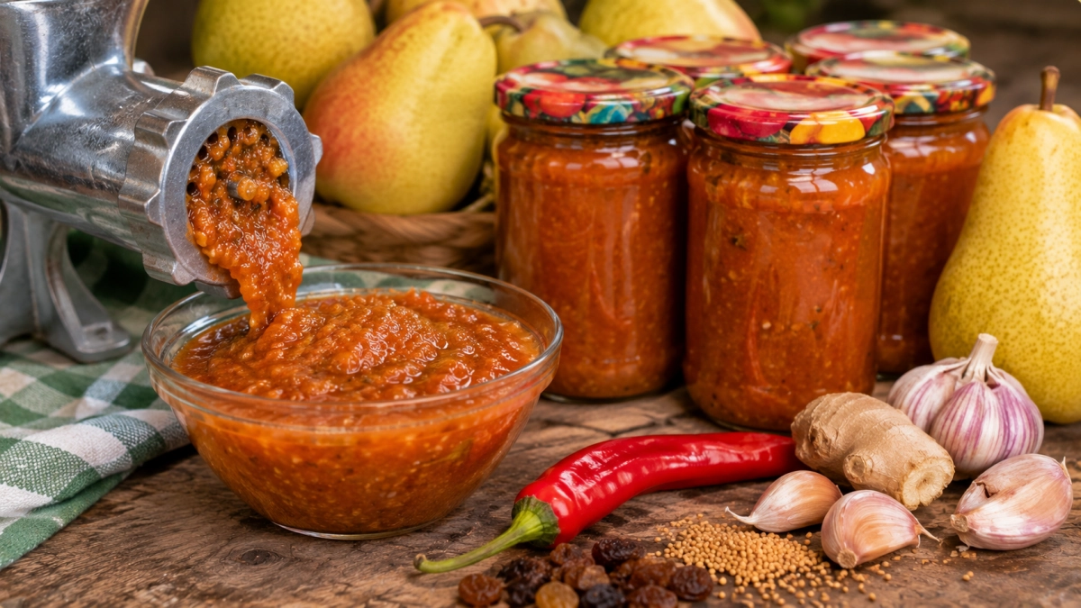 Грушевый соус чили на зиму: просто все пихаем в мясорубку и по банкам — затмит даже абхазскую аджику и краснодарский соус