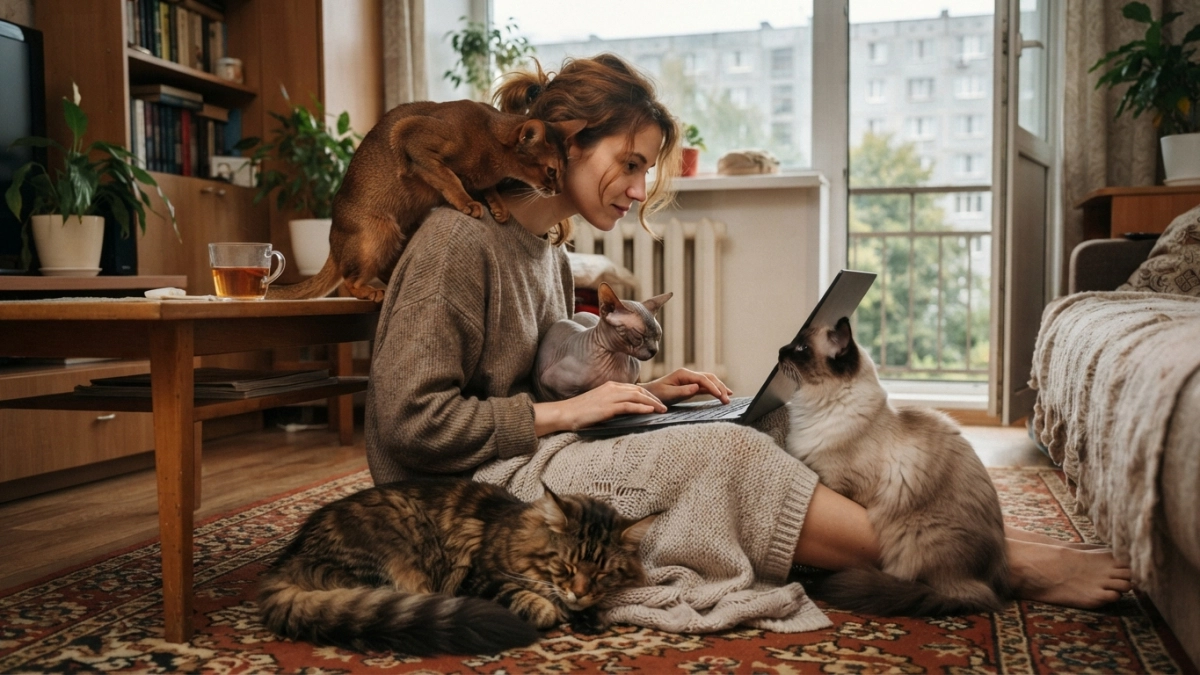 Кошки с собачьей преданностью: 4 породы кошек, которые сильно привязываются к хозяевам