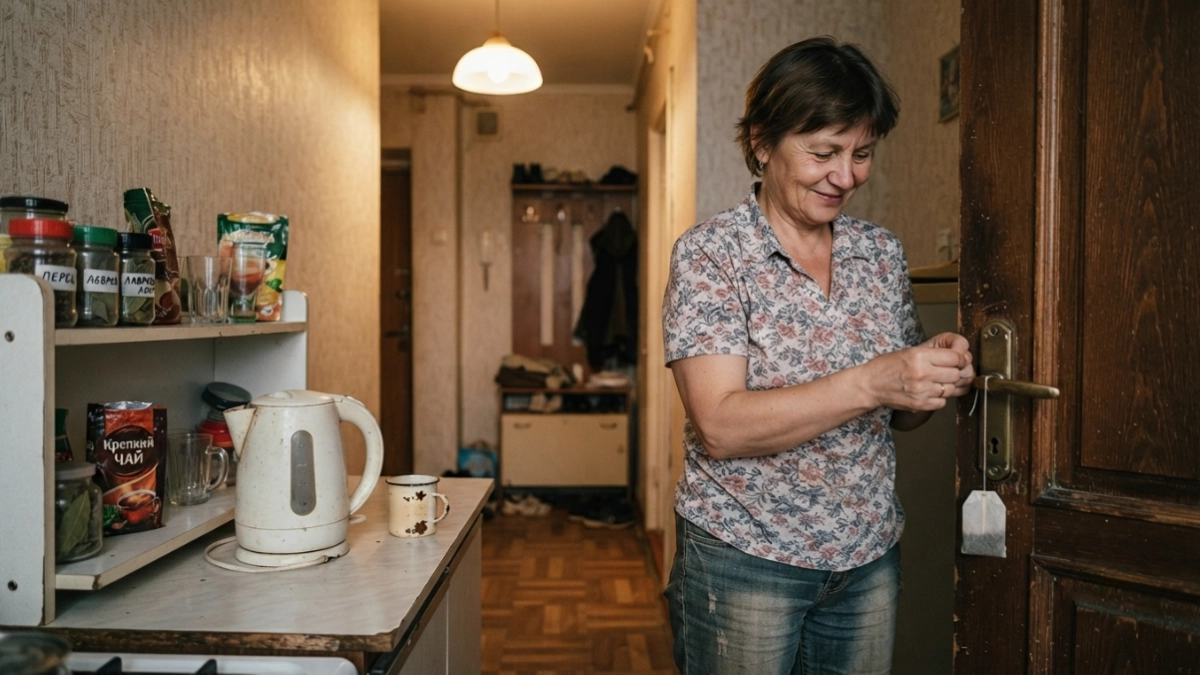 Привязываю чайный пакетик к ручке двери: подруга, смеясь, крутила у виска, а теперь сама так делает и нахваливает