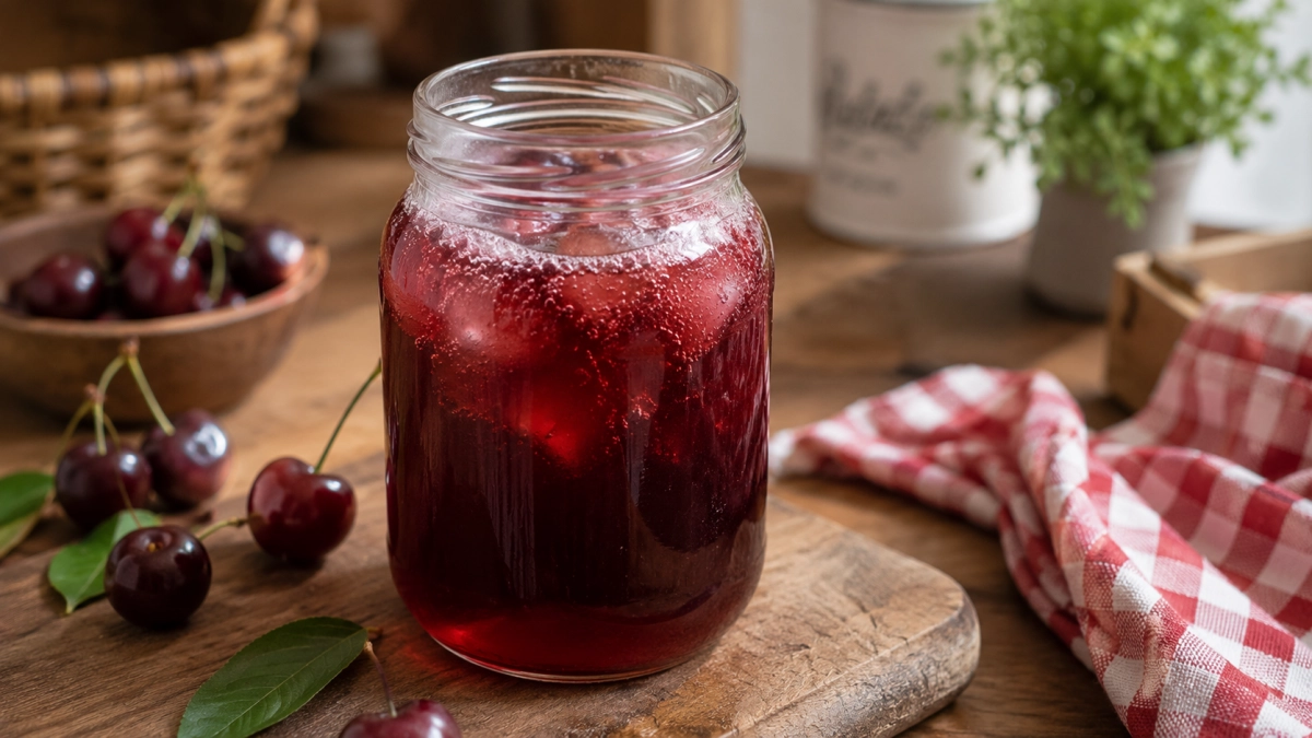 Закатываю по 50 банок — и всё равно мало: вишневая «Кока-кола» на зиму, вкуснейший лимонад с кислинкой по-домашнему