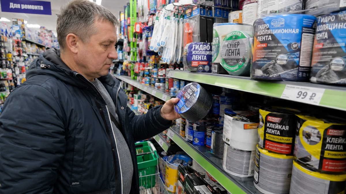 99 рублей — и протечка больше не страшна: лента из Fix Price спасает крышу, трубы и ещё 3 проблемных места