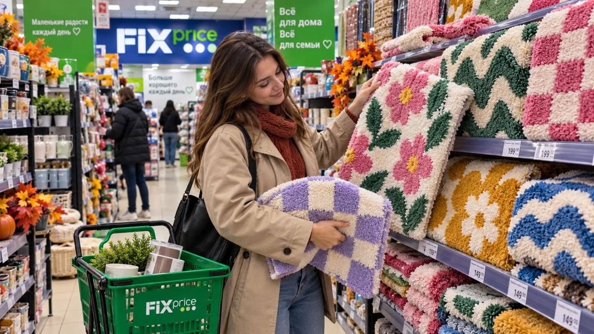 Скупаю в Fix Price «зефирные» коврики по 5 штук, но на пол не стелю: делаю один трюк — и спальня преображается за секунды