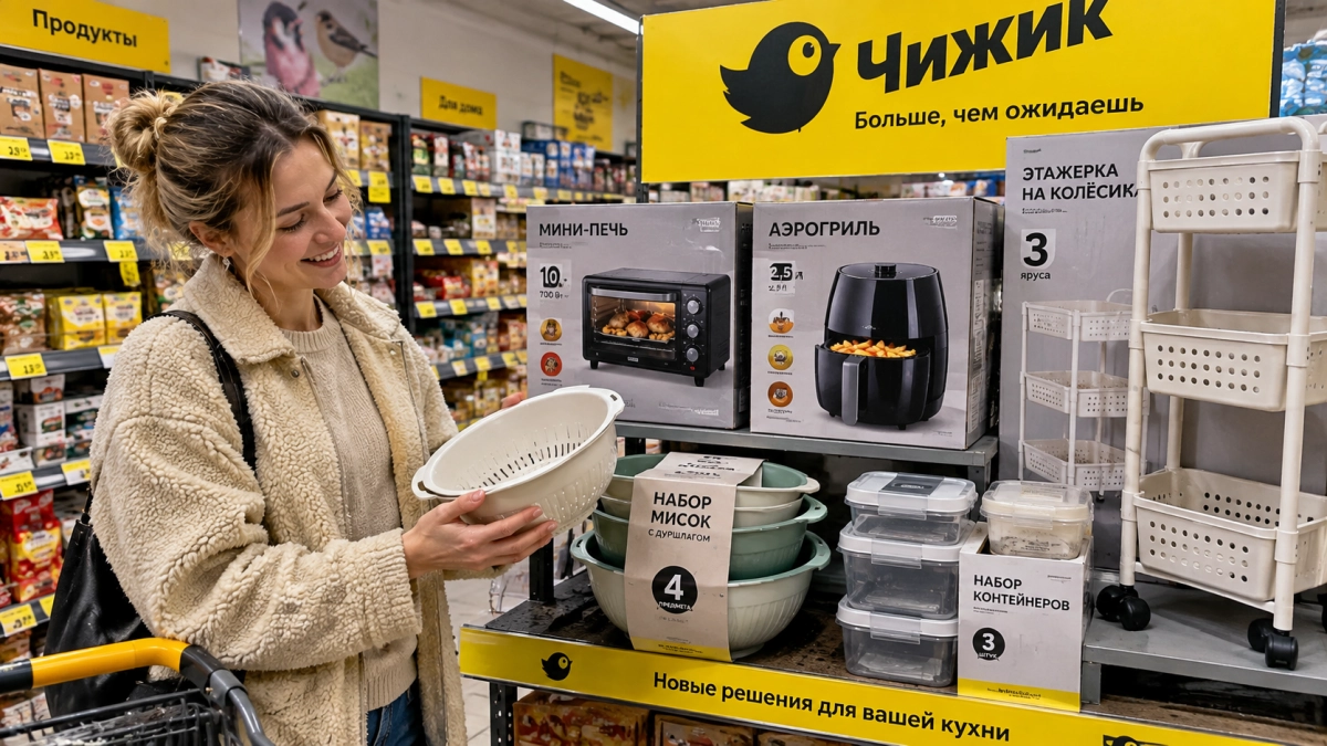В «Чижике» разбирают мини-печи, аэрогрили и тележки-«трёхэтажки»: 5 кухонных находок, которые сразу хочется тащить домой