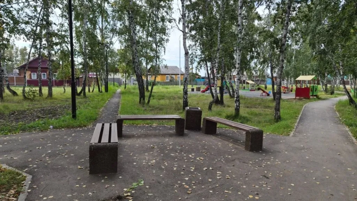 В посёлке Иркутской области привели в порядок общественную территорию за 4,3 миллиона рублей