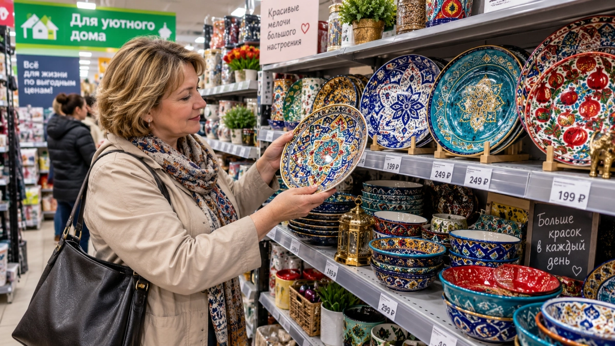 В Fix Price нашла тарелки будто с восточного базара: посуда с персидским характером почти задаром — на столе настоящая сказка