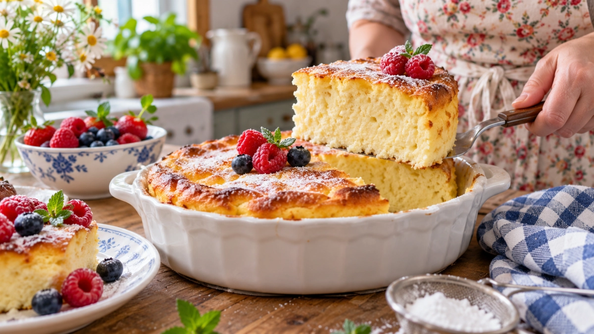 1 ложка в миску — и творожная запеканка взлетает выше облаков: нежная как суфле и не оседает после духовки