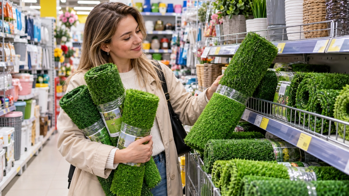 Коврики-«травки» из Fix Price закупаю сразу по 5 рулонов: режу на куски и использую в 6 местах — 2 в доме, 3 на даче, 1 в машине