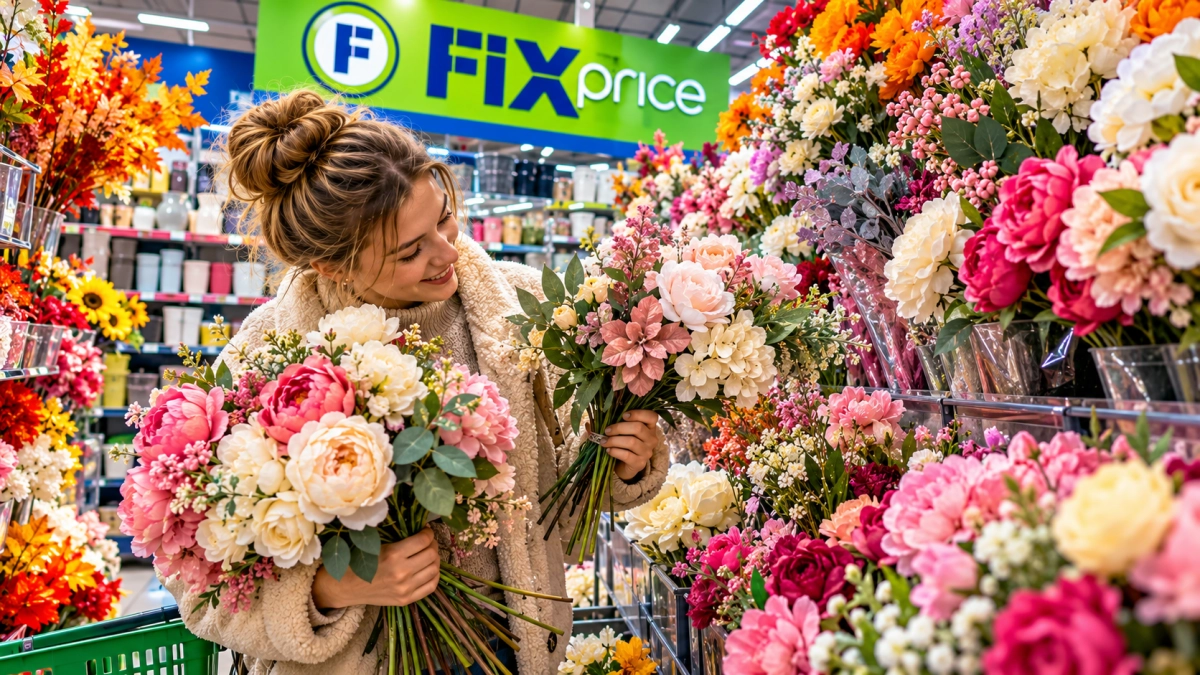 Искусственные цветы в Fix Price беру охапками: собираю на зеркале «цветочное облако» — будто поработал интерьерный дизайнер