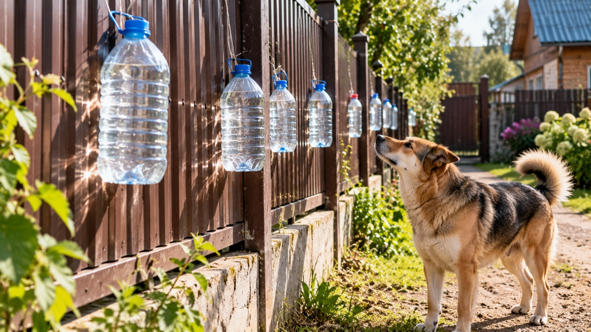 Подвешиваю бутылку с водой к забору — и одна дачная проблема исчезает сама: соседи до сих пор удивляются