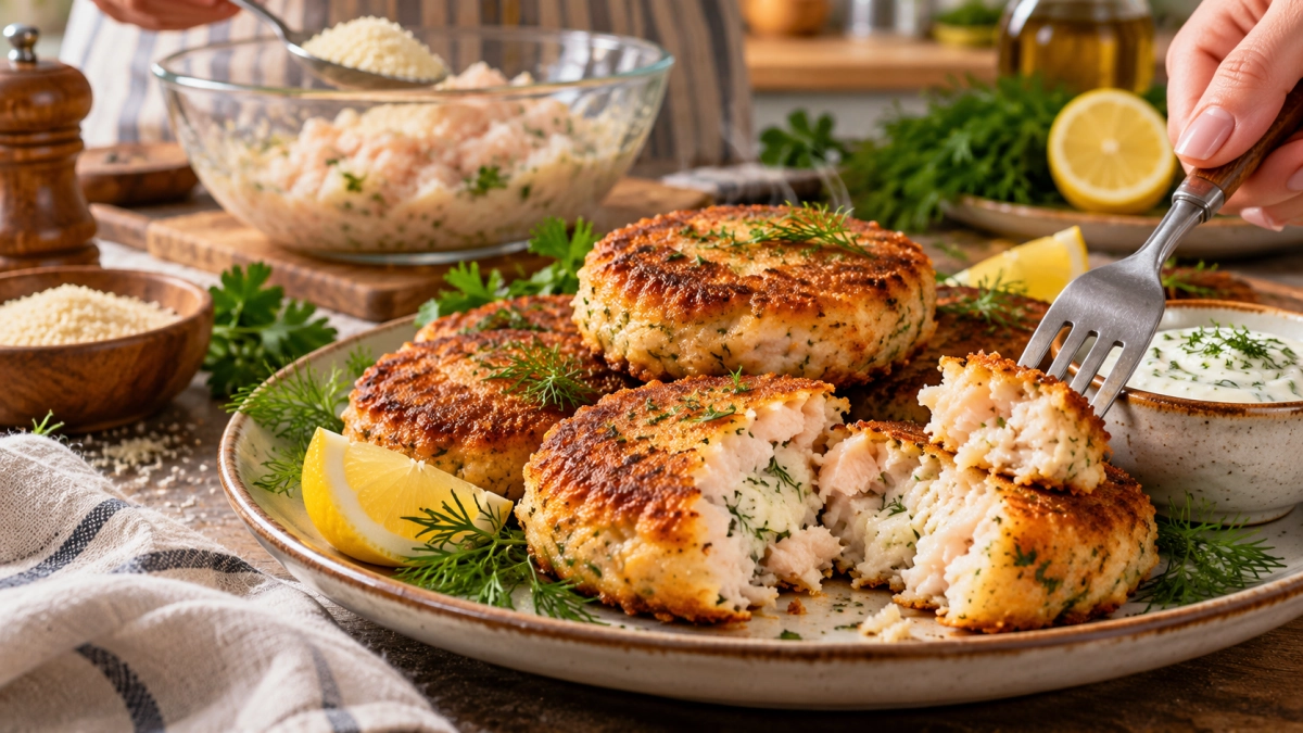 Рыбные котлеты теперь готовлю чаще мясных: 1 ложка в дешёвый фарш — и от рыбного запаха не остаётся следа, а текстура нежная, как суфле