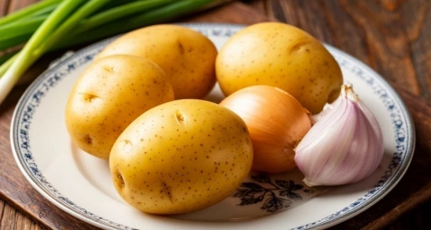 Беру 4 картошки, 1 луковицу и готовлю вкусный и сытный ужин для всей семьи: сметают со стола моментально - делюсь