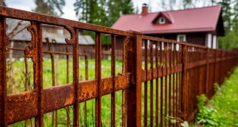 В Германии металл обрабатывают только так: забор не ржавеет десятилетиями – покраска не нужна